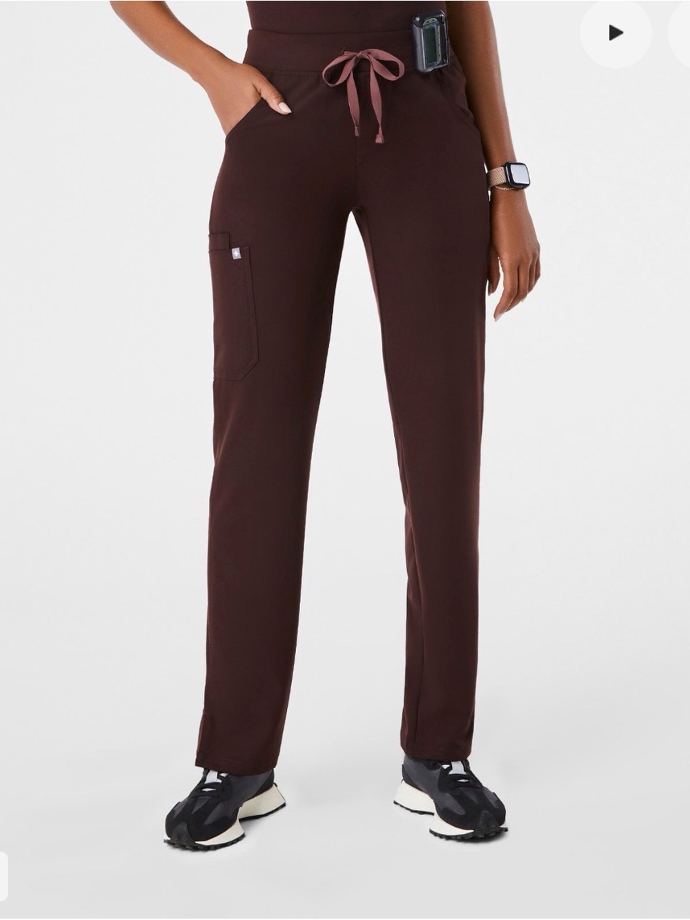 Figs Espresso Kade Straight - Leg Scrub Pant (M Regular)